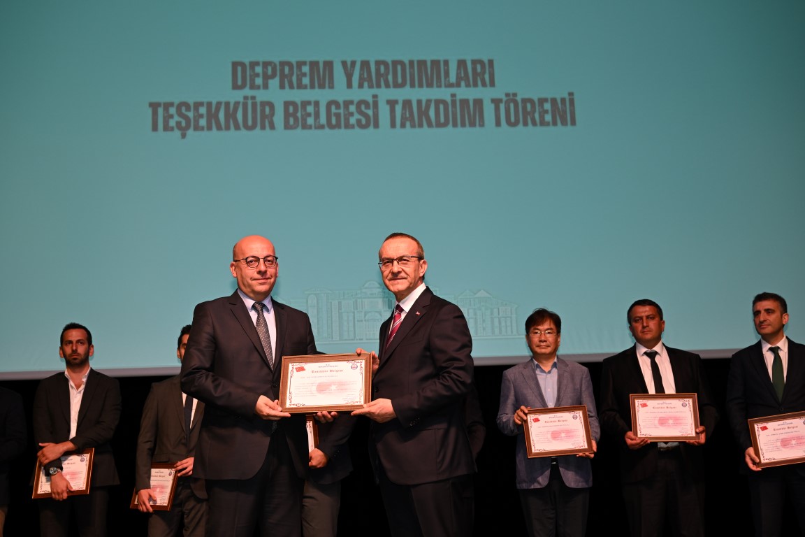 Kocaeli Valili�inden Te�ekk�r Belgesi